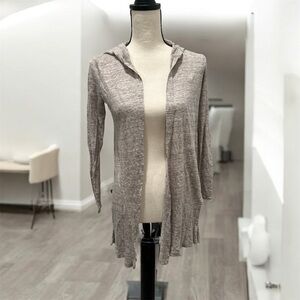 Cynthia Rowley Hooded open front Cardigan - Light Brown